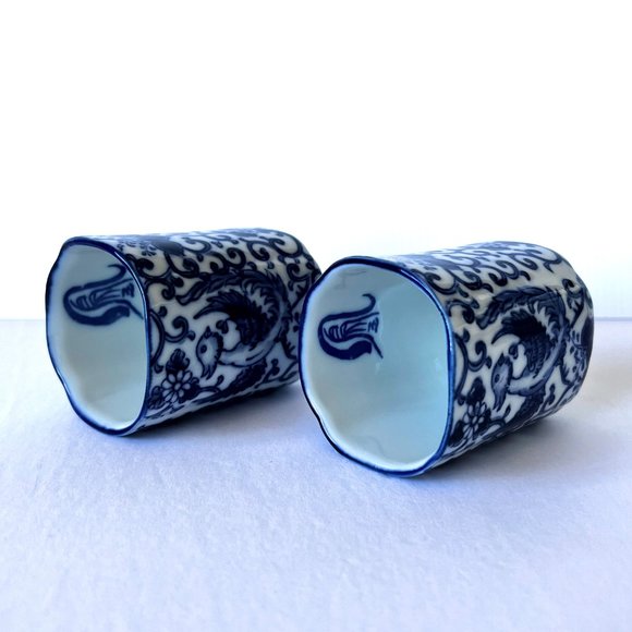 Japanese Tea Set - Phoenix Bird Porcelain - Picture 4 of 16